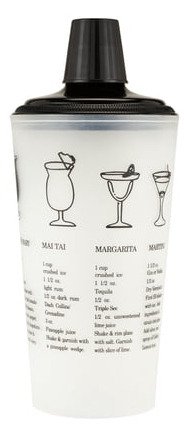 TRUE 12 OZ BLK RECIPE SHAKER