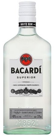 BACARDI RUM LIGHT 375ML