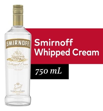 SMIRNOFF WHIPPED CREAM 750ML