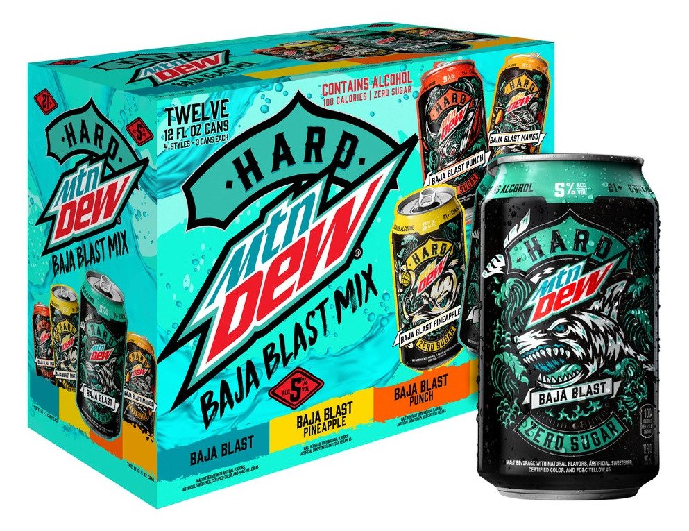 MT DEW HARD BAJA VAR 12PK