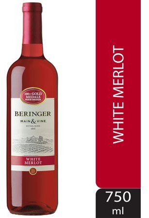 BERINGER WHITE MERLOT 750ML