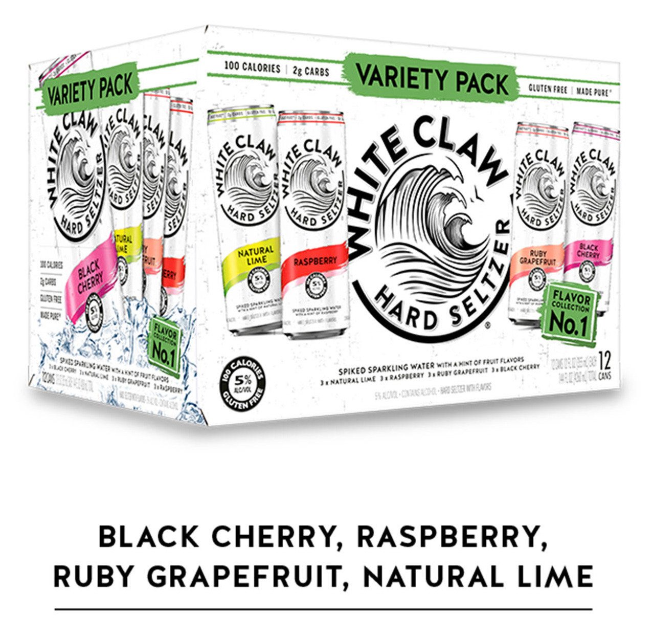 WHITE CLAW VARIETY #1 12 PK