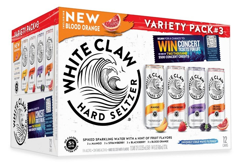 WHITE CLAW VARIETY #3 12 PK