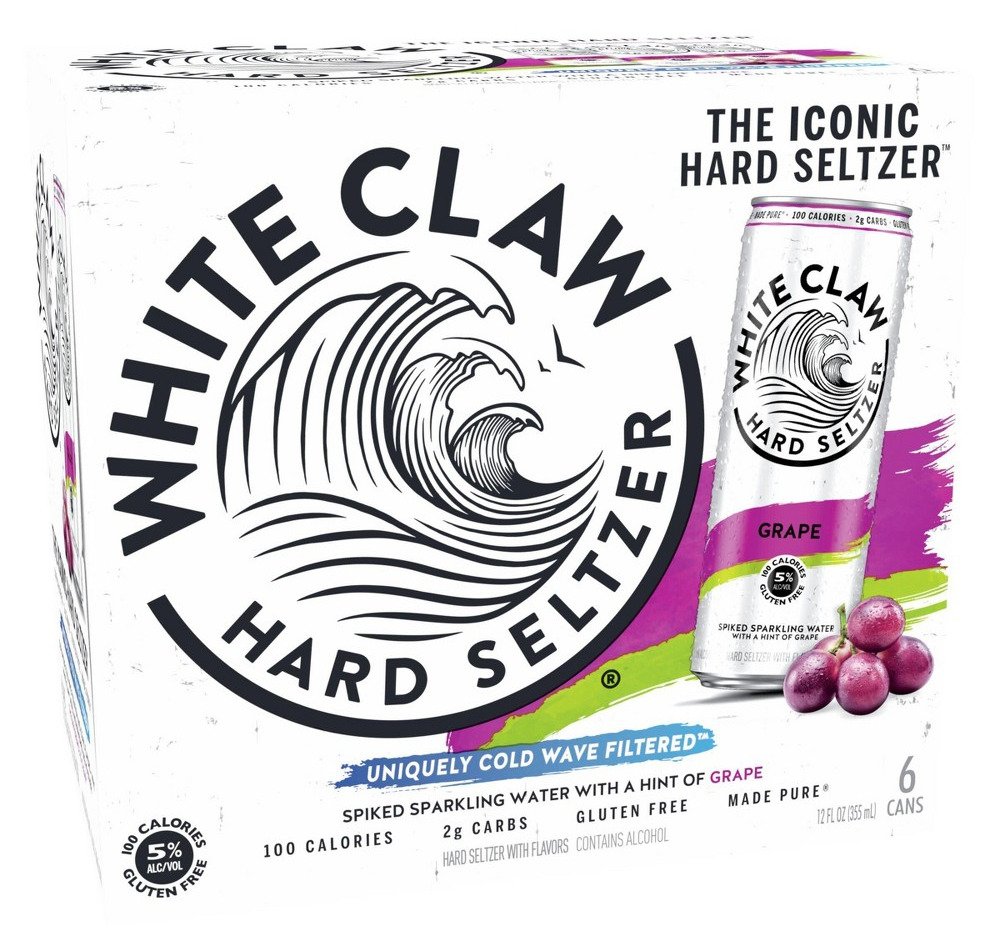 WHITE CLAW GRAPE 6PK